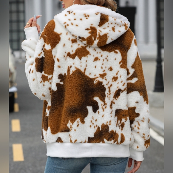 Warm Fuzzy Zip-Up Hooded Jacket - Picture 3 of 7